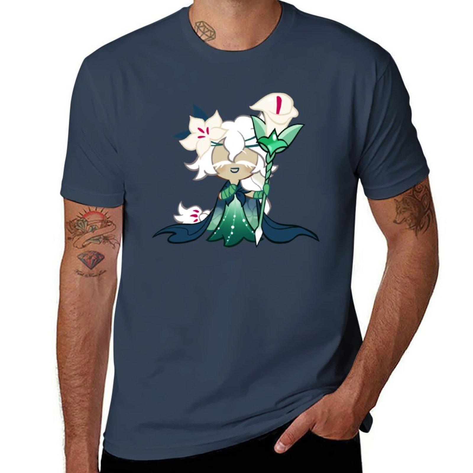 White Lily Cookie Cookie Run Kingdom Long Tshirt Basic Comfort Fit Tshirt For Unisex S
