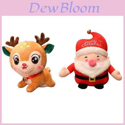 Soft And Adorable 20cm Santa Deer Plush Toy For Christmas Holiday Gifts