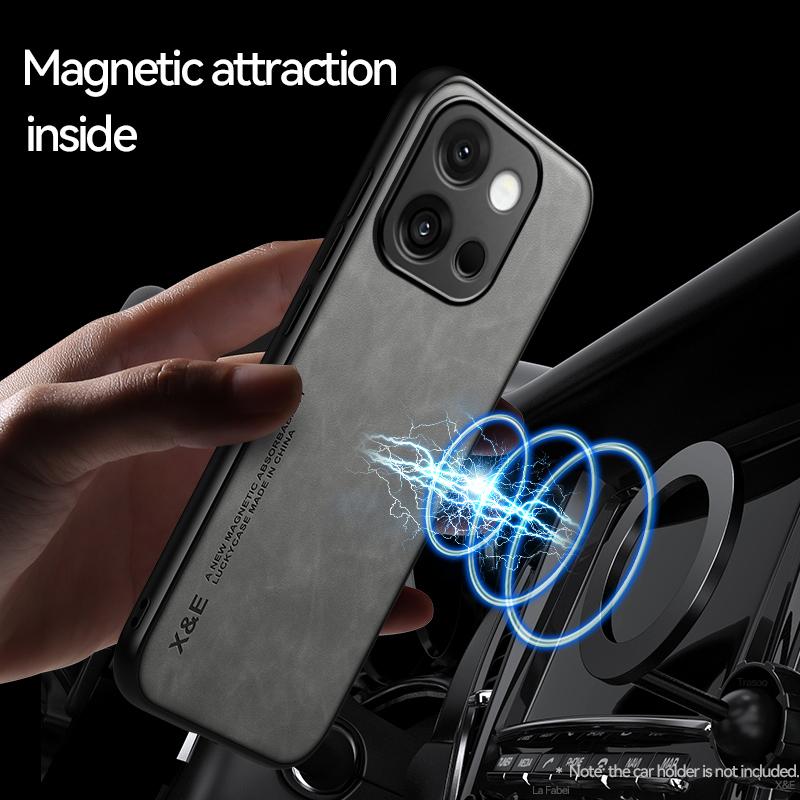 Magnetic Suede Leather Case For OnePlus 13T OnePlus13T 5G Shockproof Matte Silicone Soft Case Cover