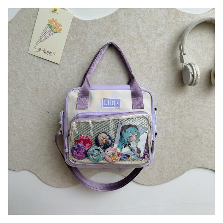 Japanese Girl JK Two-dimensional Yuan Small Food Transparent Pain Bag Versatile Soft Girl Portable Messenger Bag College Wind Pain Bag