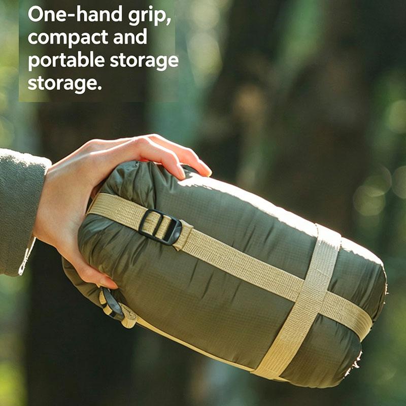 Ultralight Outdoor Camping Compact Adult Sleeping Bag Travel Washable Down Cotton Insulation Dirt-Resistant Portable Waterproof