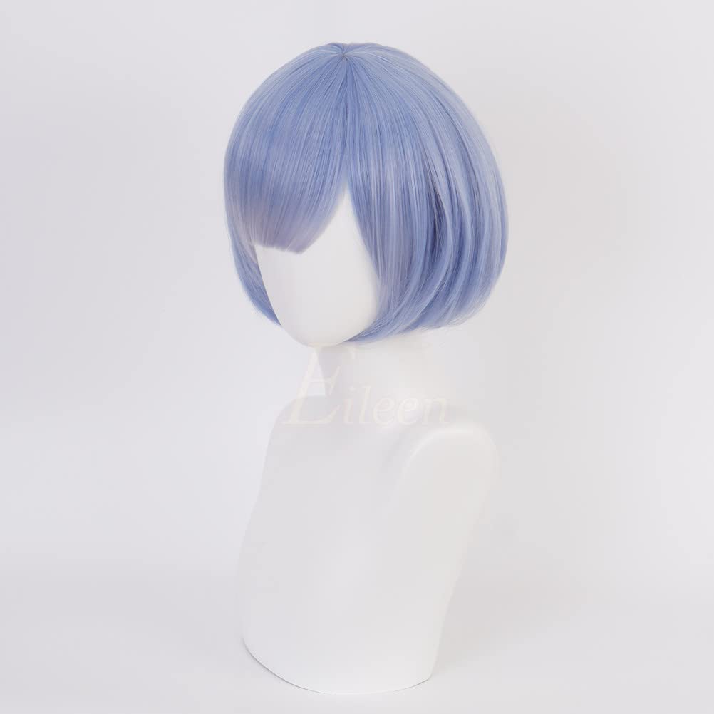 Eileen Rem Wig from Zero - Starting Life in Another World, Anime Cosplay Wig, Heat Resistant, Perfect for Disguise, School Festival, Includes Net
