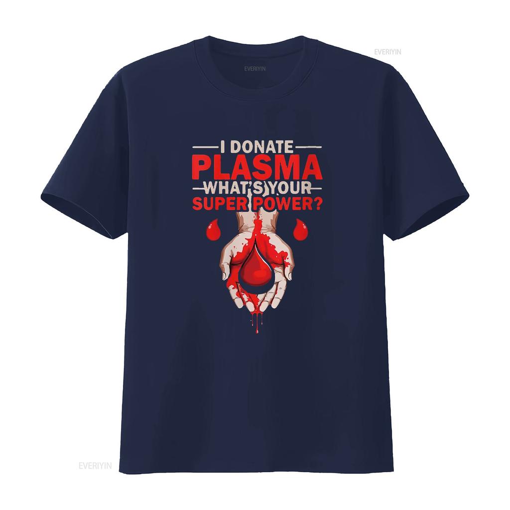 Womens Donation Awareness I Donate Plasma Transfusion Blood Donor Round Neck T Shirt Vintage Washed Graphic Soft Casual