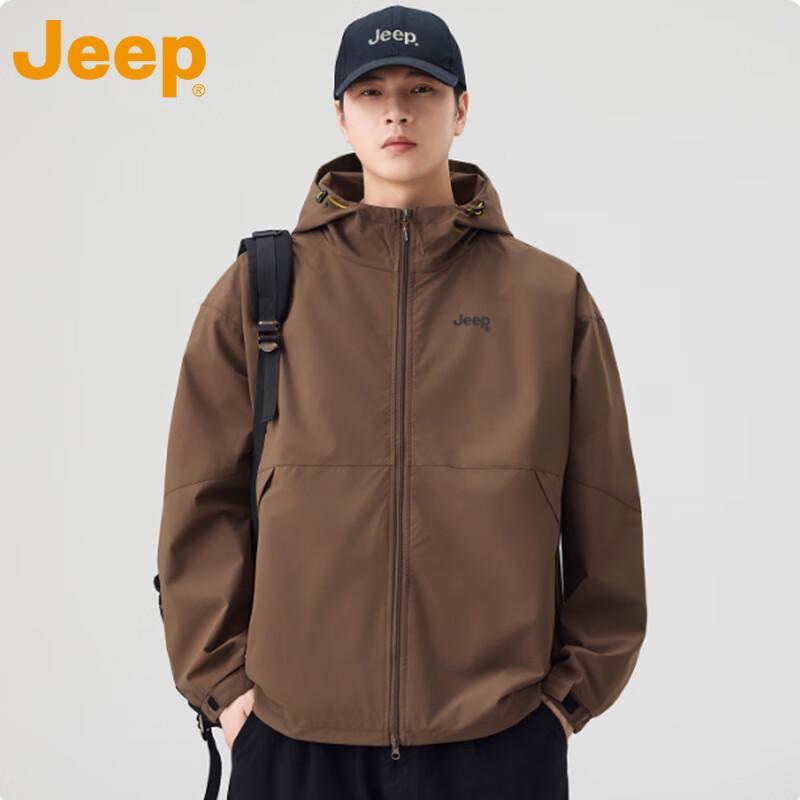 JEEP Men s Hooded Windbreaker Jacket 2XL