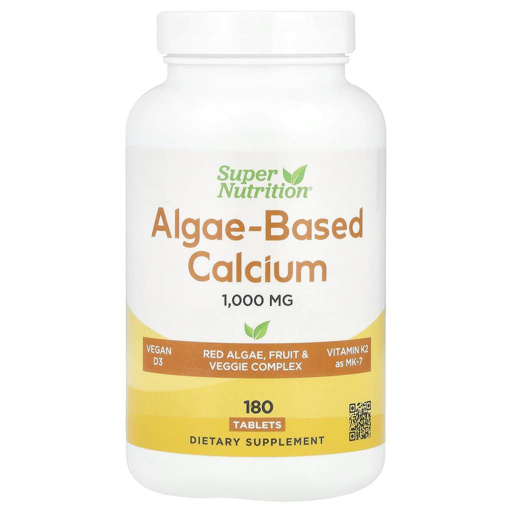 Calcium from seaweed, calcium, vitamin d3, magnesium, organic strawberries, raspberries, blueberries, 180 tablets