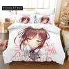 3d Printing anime Kawaii Girls Kizuna AI Bedding Set Single Twin Full Queen King Size Bed Set Adult Kid Bedroom Duvet cover Sets