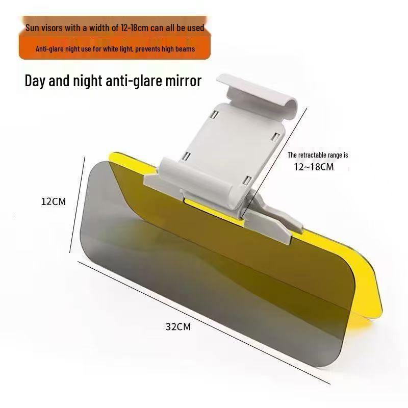

Car Windshield Anti-Glare Sun Visor and High Beam Light Shield for Driver Eye Protection 32x12 [Kraft Paper Box, Label Available]