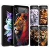 The Lion Hard PC Phone Case For Samsung Galaxy Z Flip 4 5 6 Transparent Cover For Galaxy Z Flip 3 Foldable Shockproof Cases Capa