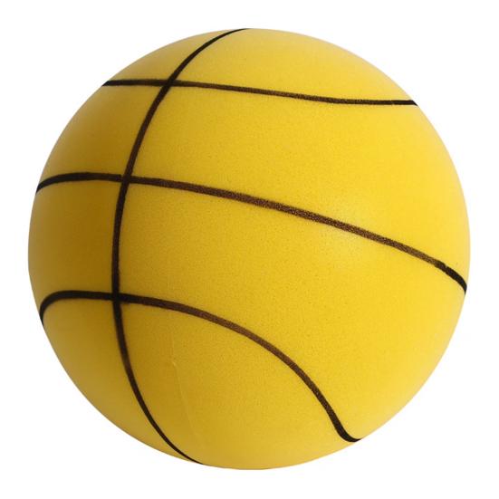 Silent Ball Home Indoor Silent Basketball with Mesh Bag Children's Patting Ball Elastic Sponge