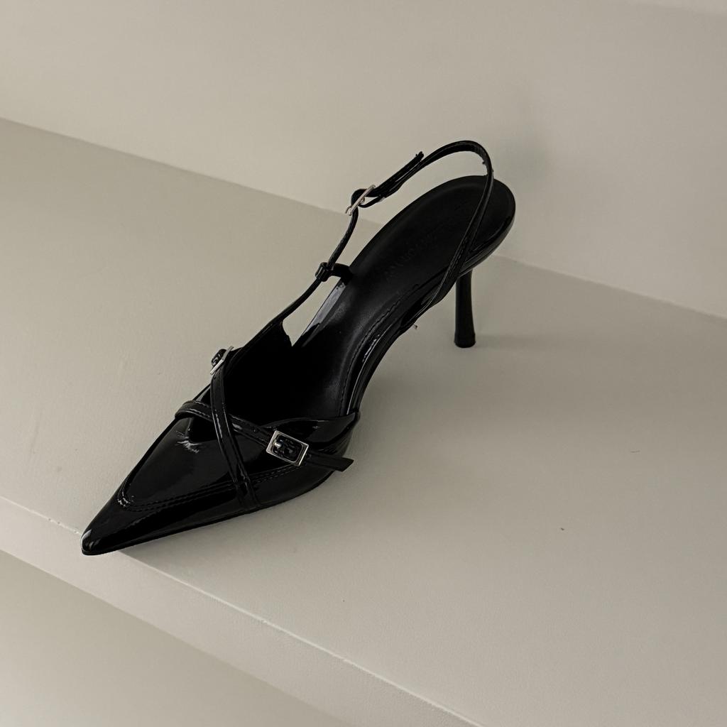 Fashion Women High Heels 2025 Summer New Fashion Pointed Toed Pumps Female Stiletto Slingback Shallow Weddings Bridal Shoes Zapatos