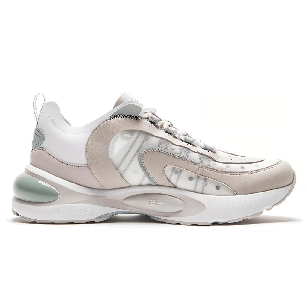 Li Ning V8 Trendy Mesh Non slip Lightweight Low top Running Shoes Men's Bellflower Gray ARHP093-2