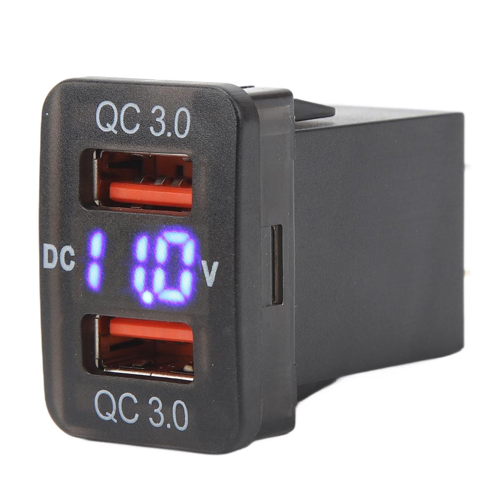 Dual USB Port  R Socket QC3.0 Fast   Charging Outlet Power Adapter for   Fortuner