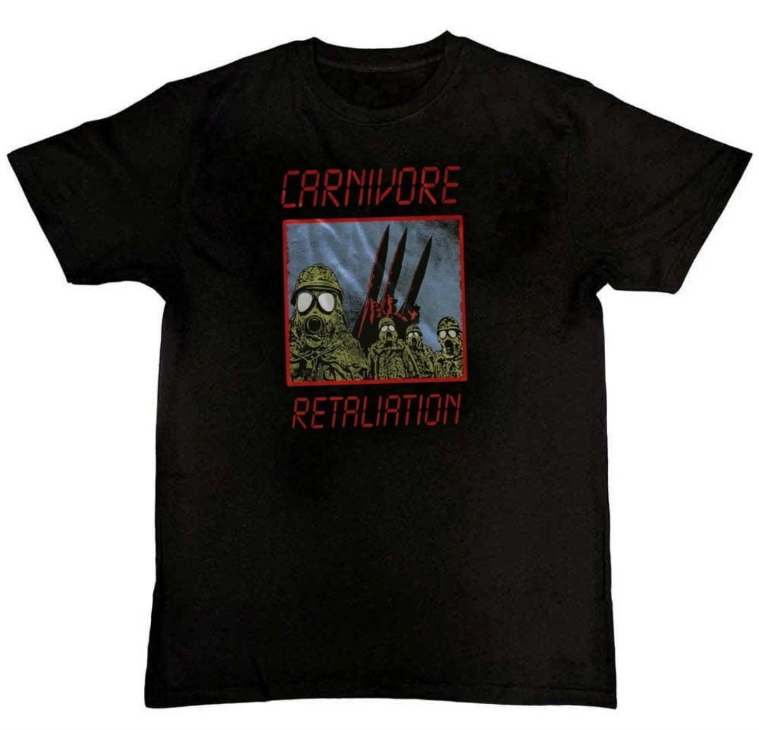 Carnivore Band Retaliation Graphic Print Mens T-Shirt L