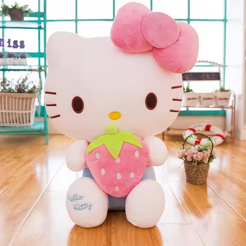 Anime Hello Kitty Plush Dolls 6 Styles 23-35CM Kawaii Soft Stuffed Toys Plushier Pillow Birthday Gifts for Girls