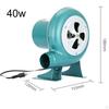 Ventilatore, Versatile e Portatile 12V Aria per Barbecue con Velocità Regolabile Cottura all'Aperto.