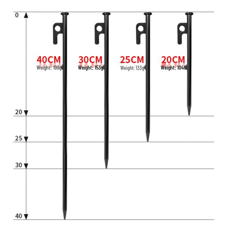 Outdoor Heavy-Duty Tent & Canopy Ground Stakes