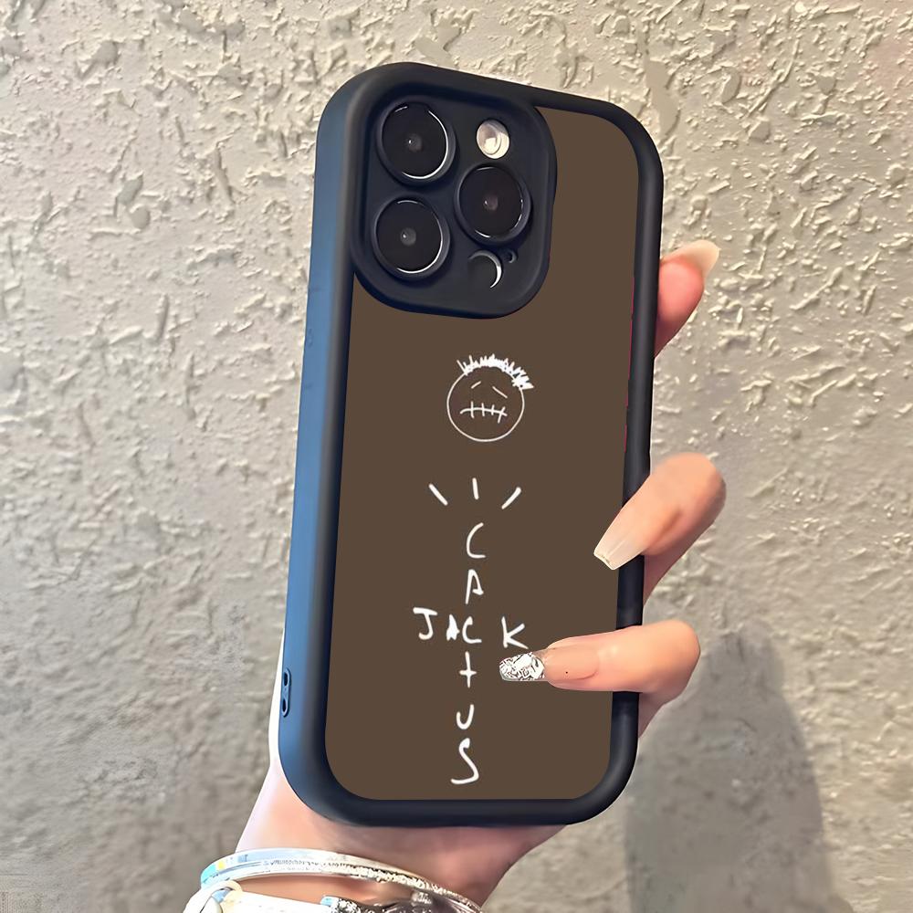 

Rapper T-Travis S-Scott Phone Case For IPhone 17 Pro Max 16 15 14 Pro Max IPhone 13 Pro Max 11 Plus Silicone Cover iPhone 14 Plus
