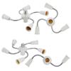 with Extension Hose E27 Lamp Holder Converter Bulbs Adapter E27 Light Socket Splitter   Office