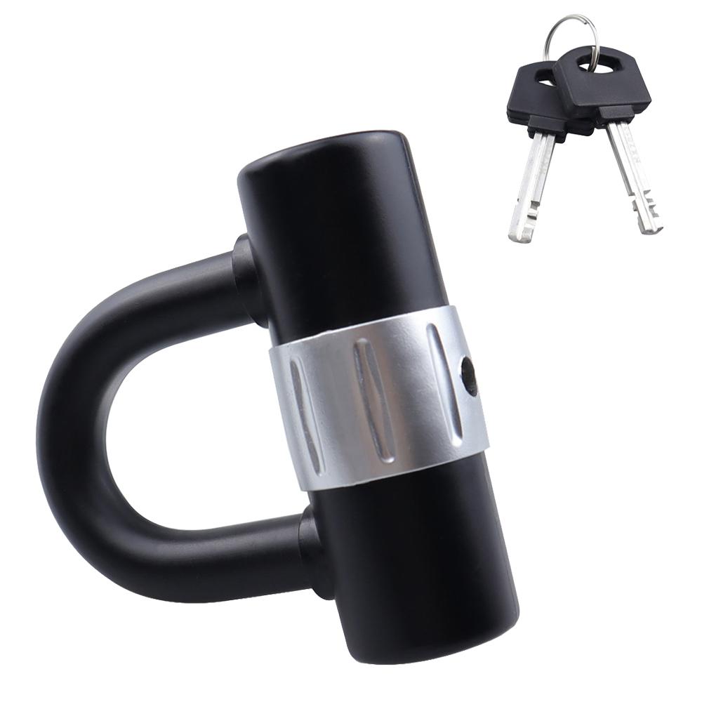 U-shaped Key Lock for Electric Bicycles Anti-theft U-shaped Lock with Two Keys Portable Household Cabinet Door 1PCS