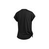 adidas Logo Print Three-Stripe Crew Neck Short Sleeve T-Shirt Women Tops Black EB4505