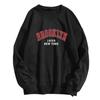 Unisex Korean Style Long Sleeve Letter Print Sweatshirt - Autumn/Winter Round Neck Pullover