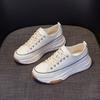 2025 New Casual Fashion Versatile Platform Canvas Shoes Women's Retro Niche Ins Casual Sports White Shoes