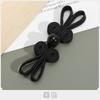 5pcs Jade Beaded Rabbit Ear Buttons, New Chinese Style Hand-woven Chinese Cheongsam Buttons, Hanfu Decorative Accessories