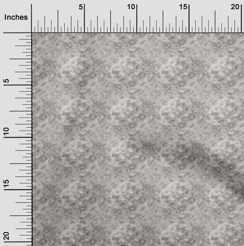 oneOone Cotton Poplin Gray Fabric Abstract Texture Fabric For Sewing Printed Craft Fabric By The Yard 42 Inch