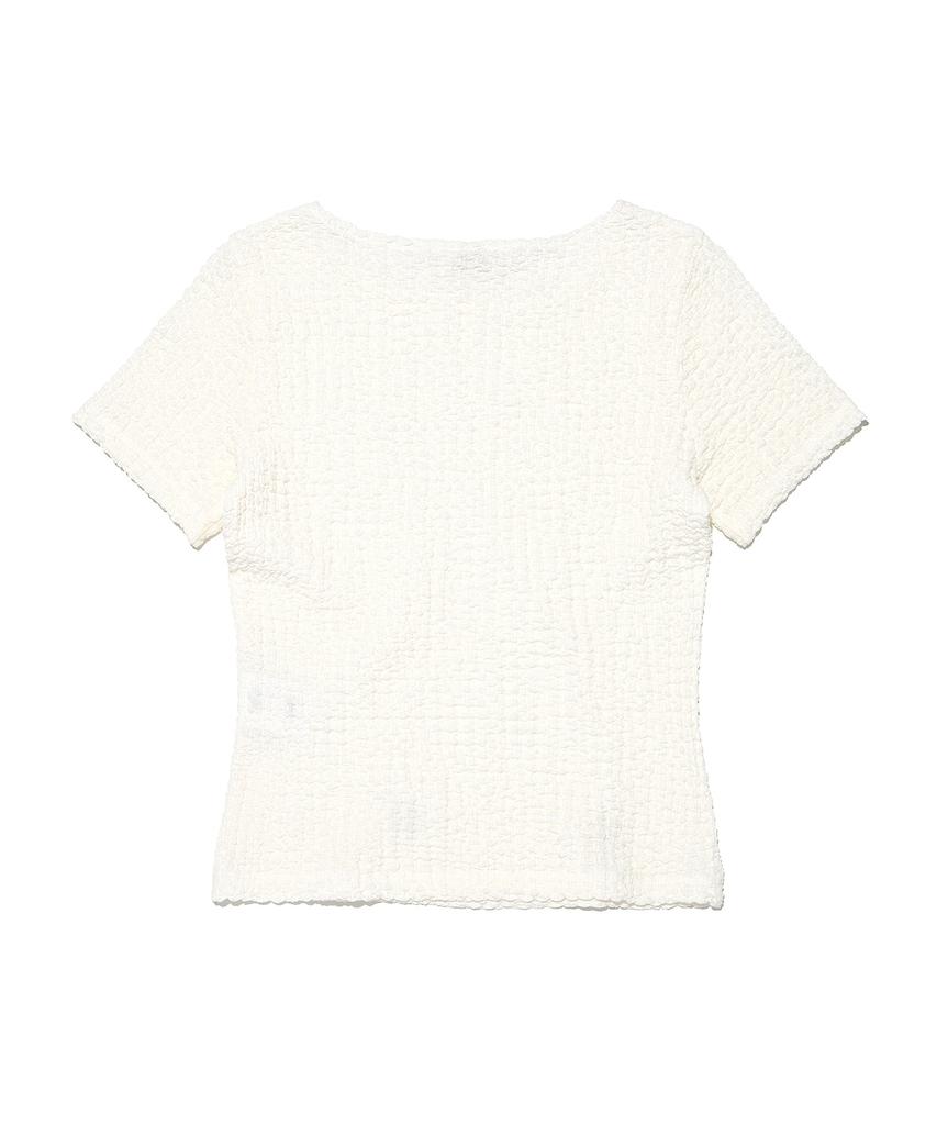 LEE Women'S Wrinkle Short Sleeve T-Shirt Ivory