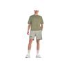 Jordan Solid Color Printed Number Casual Soft Straight Cut Round Neck Short Sleeve T-Shirt Men Tops Oil-Green HJ6542386
