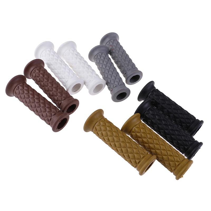 Pièces Café Racer Rétro Disponibles Poignée de Moto en Caoutchouc Pour Guidon de Moto