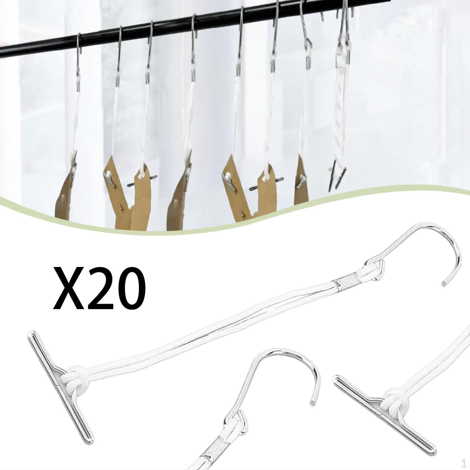 20Pcs Pattern Hooks with Cord Professional Premium Sewing Making Hanging Hanger Knotted