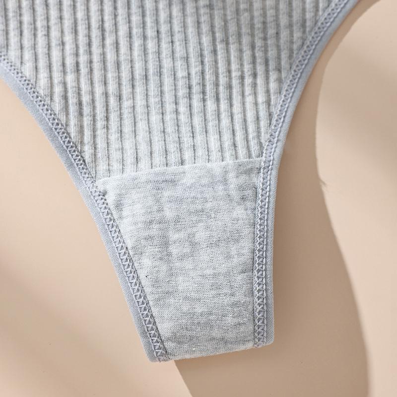 7 Τεμ. Γυναικεία Σλιπ Thong Βαμβακερά Ριγέ Εσώρουχα Σέξι Γυναικεία Εσώρουχα Μονόχρωμα Εσώρουχα Άνετα Σλιπ Μαλακά Hot G-Strings S-XL