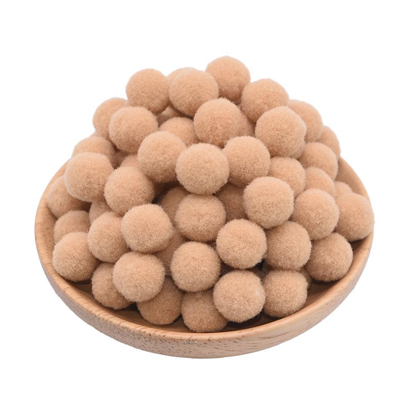 100Pcs 15-25mm Colorful Pompoms DIY Dolls Garment Handmade Material Soft Fluffy Pom Poms Ball For DIY Kids Toys Accessories