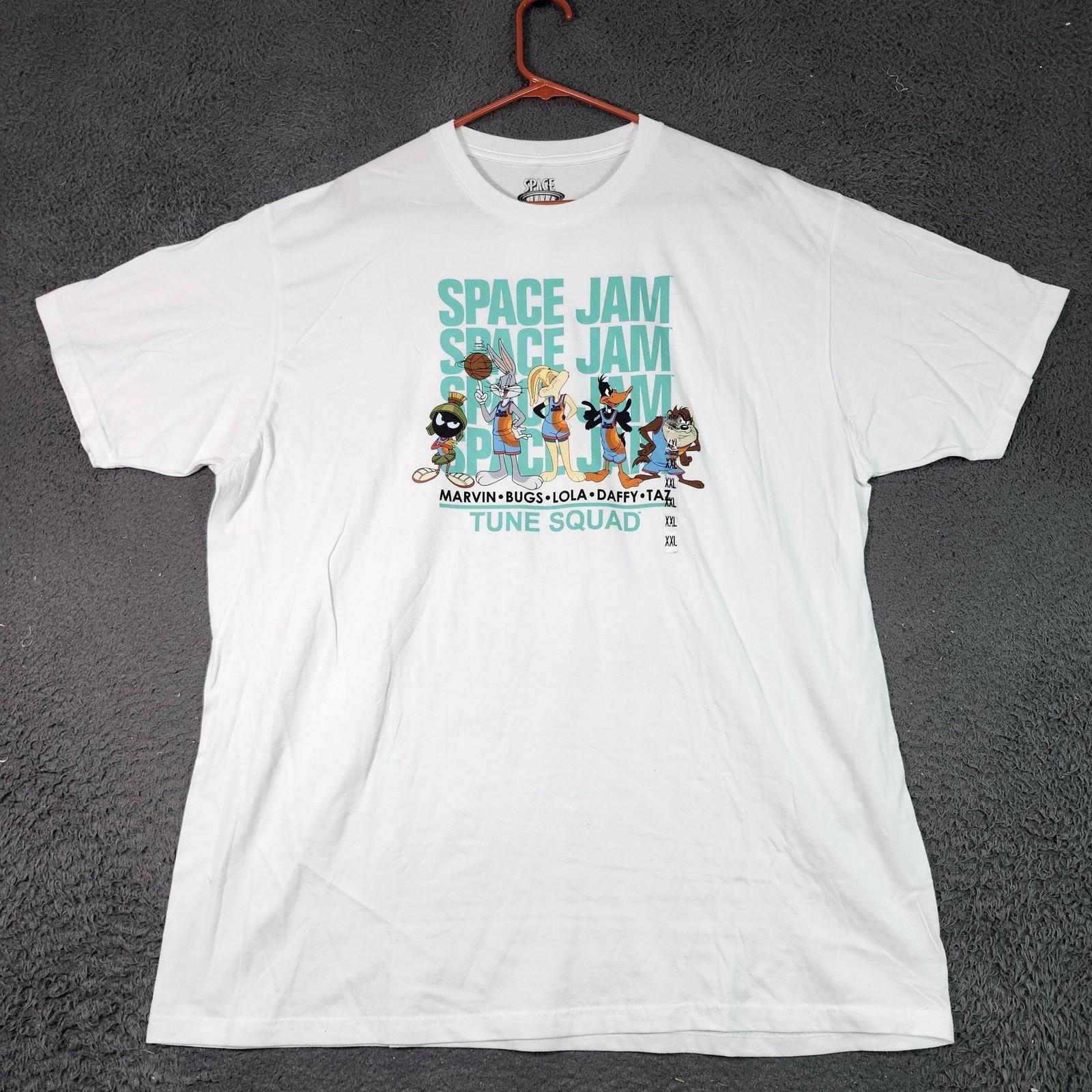 Space Jam A New Legacy Tune Squad Shirt Mens 2XL White Looney Tunes Graphic Tee Unisex T-Shirt L