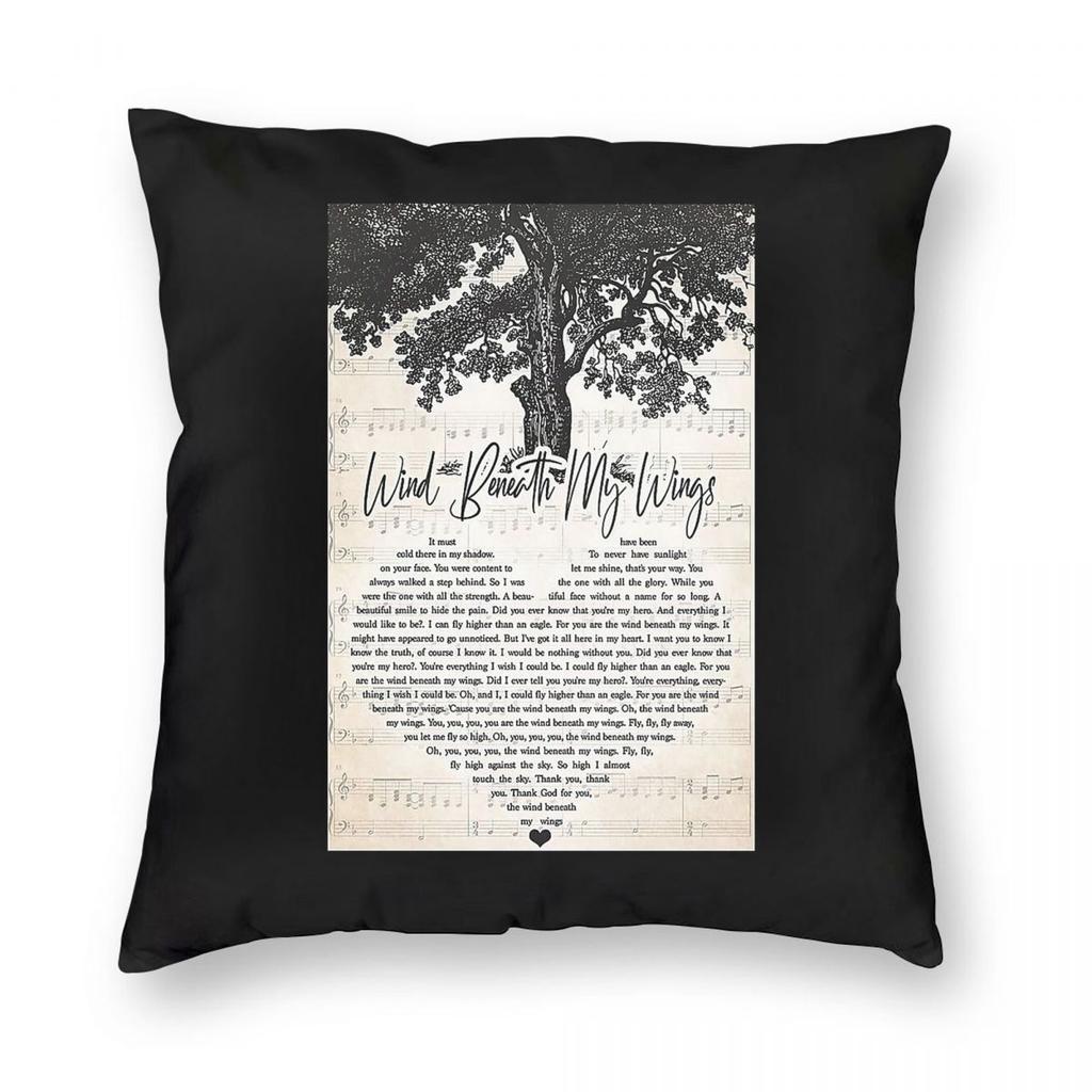 Bette Midler Wind Beneath My Wings Square Pillowcase Polyester Linen Velvet Creative Zip Throw Pillow Case Bed Cushion Cover