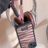 Cute Label Korean Mobile Phone Candy Color Twist Rope Bracelet Chain Black Rope For iPhone 14 13 12 11 Pro Max Samsung Flip 3 4