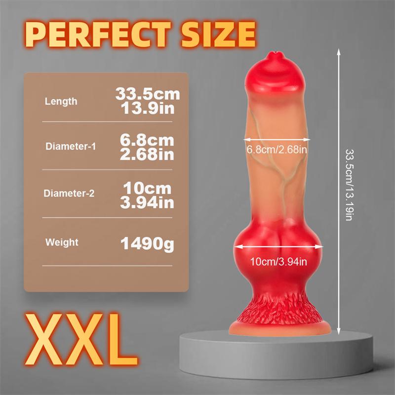 5 mărimi XXL Realistic Big Knot Dog Dildo Gros Animal Penis Ventuză Dildo Mari Plug Anal Adult Jucării Sexuale Uriașe Bărbați Femei
