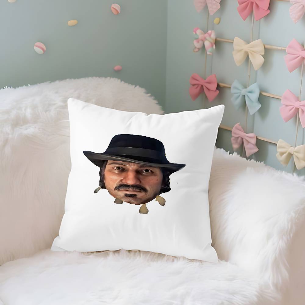 Game GRed Deads Redemption 2 Case Plush Fabric Soft Pillowcase Double Sided Print Cushion Cover Household Gifts