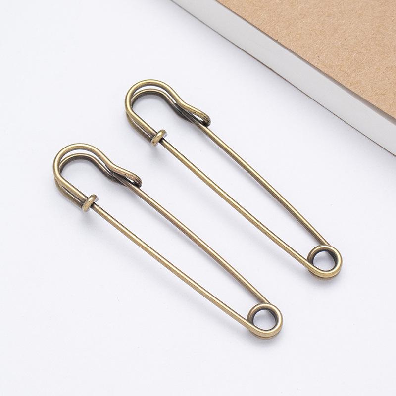 10 Large Safety Pins 2.9" Heavy Duty Blanket Pins Bulk Steel Spring Lock Pins Fasteners for Blankets Crafts Skirts Brooch Making