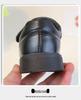 Chaussures de Performance en Cuir Mat Noir pour Garçons - Semelle Souple, Parfaites pour le Printemps et l'Automne, Idéales pour les Élèves du Primaire