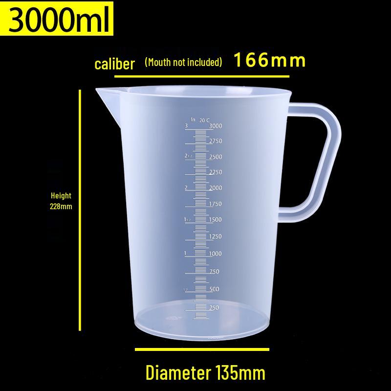 Food Grade Plastic Measuring Cup with Scale - Ideal for Milk Tea Shops & Baking, Large Capacity.