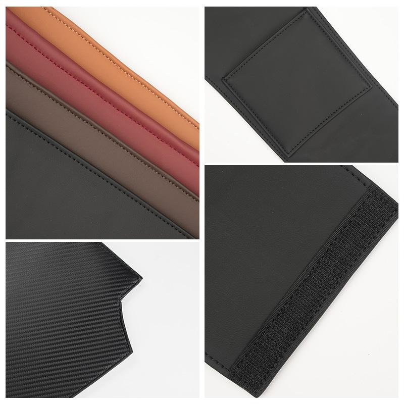 Leather Car Headrest Anti Dirty Protective Cover For VW Tiguan CC Jetta Polo Golf Passat Scirocco T-ROC TouaregNO4