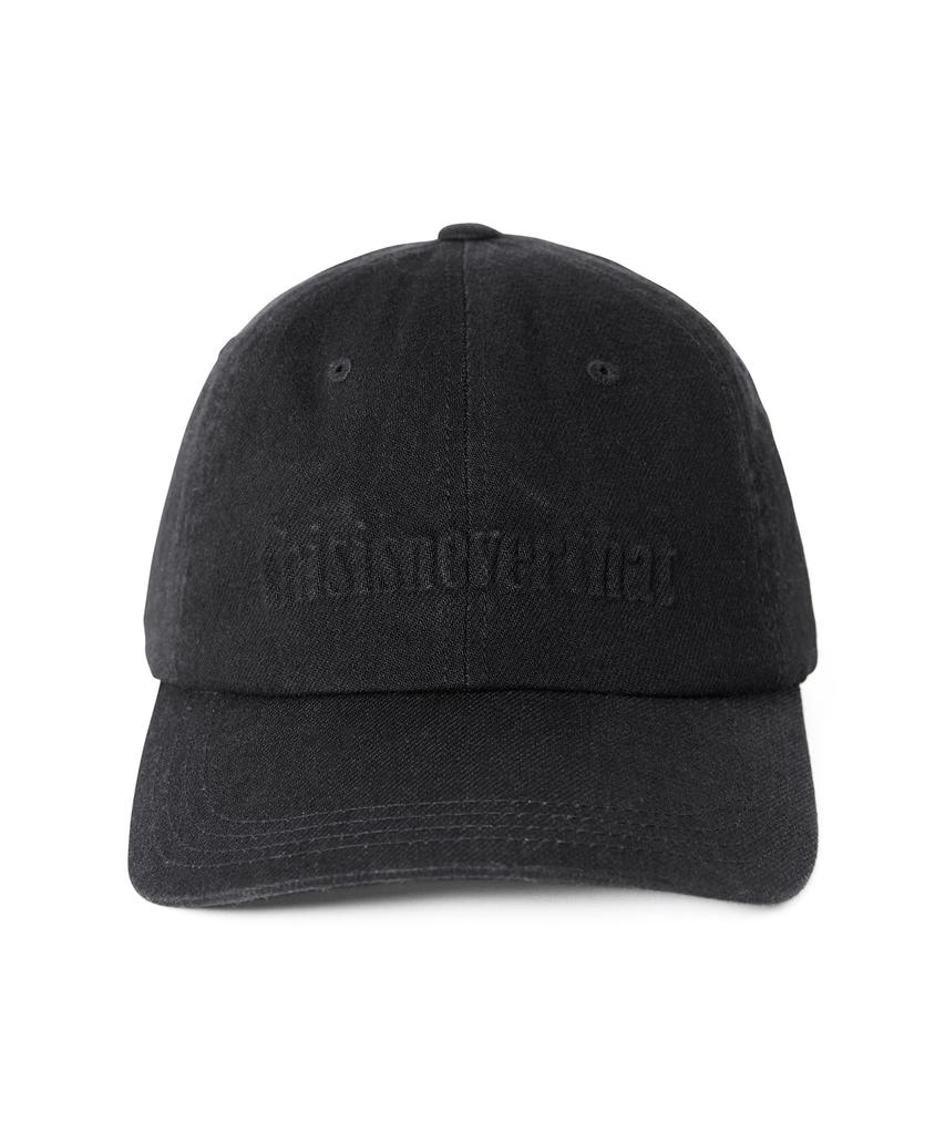 THISISNEVERTHAT Onyx Embossed Denim Cap Black
