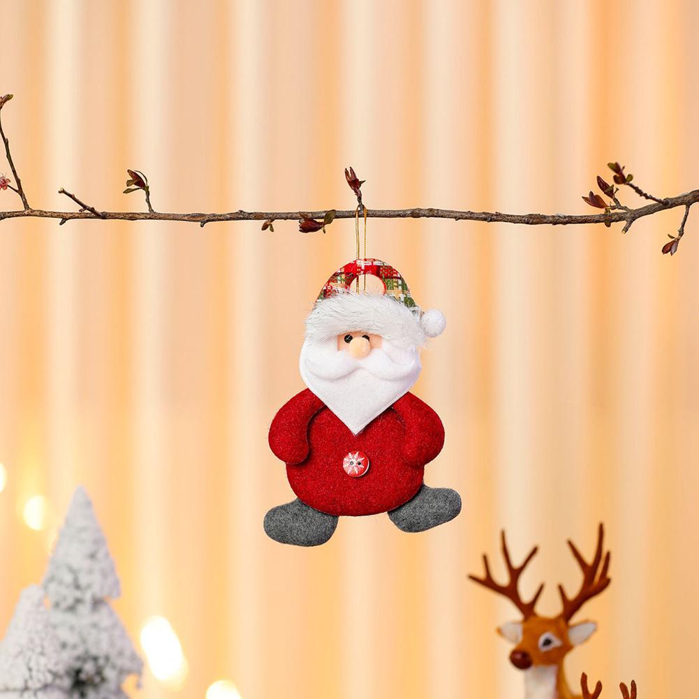 Christmas Plush Doll Ornaments Fabric Doll Pendant Collection Christmas Small Gifts Christmas Tree Decorations Hanging Decorations