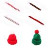 Neck Scarf Christmas Doll Scarf Soft Mini Xmas Dolls Hat Cute 1:12 Doll Clothes  Photographic Prop