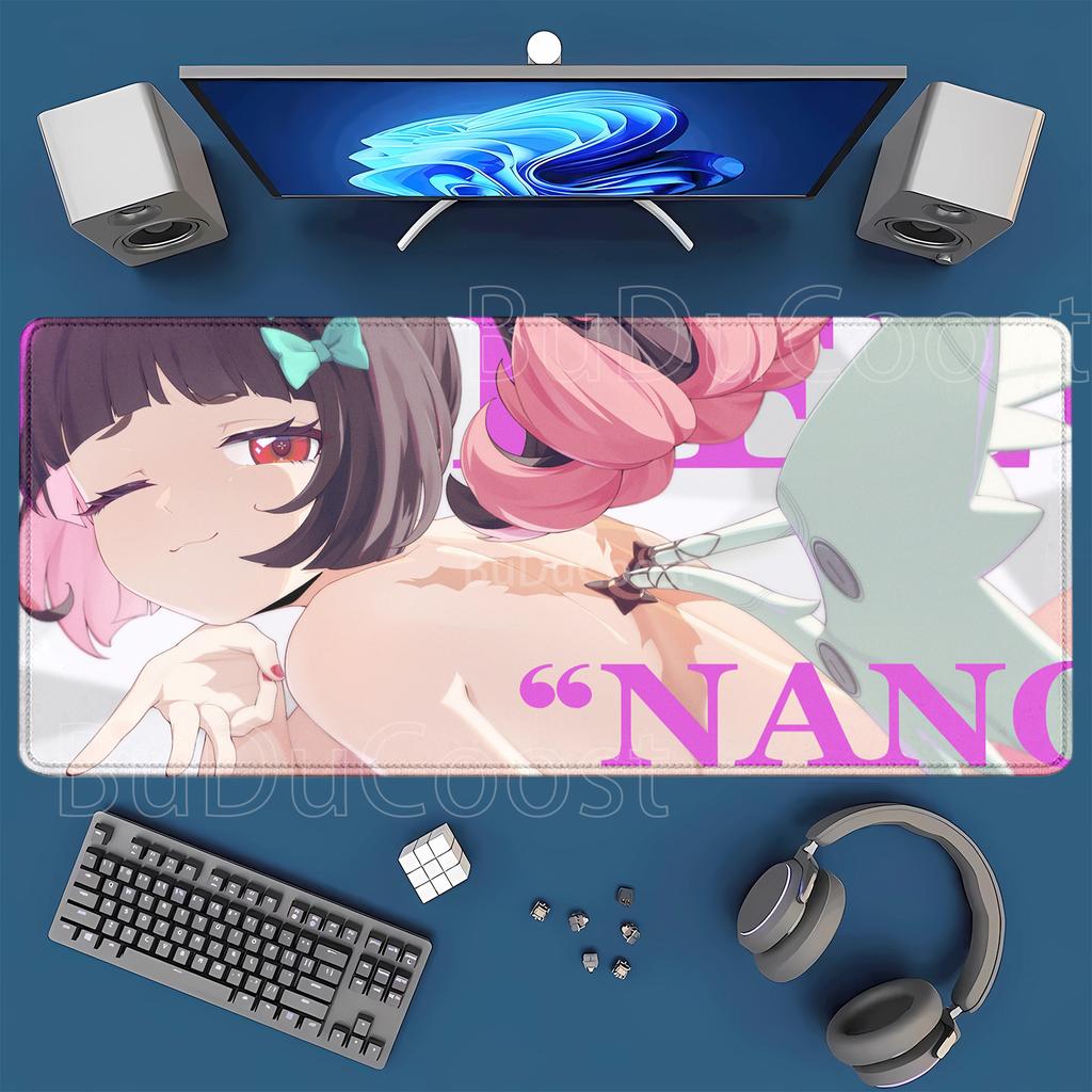 ZZZ Zenless Zone Zero Nangong Yu Aria Sunna Mouse Pad Cute Anime Girl Angels of Delusion PC overlock Mousepad Large Size DeskMat