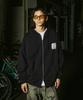 Fluke Achieve Graffiti Oversized Zip-Up Hoodie Black Fzt1034-Z