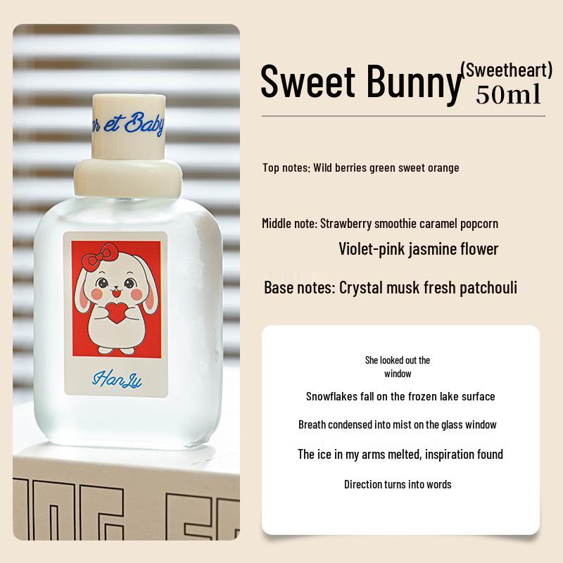 Hanlu Little Rabbit Perfume: Long-lasting, Light Fragrance for Women and Girls - Popular and Unique Scent