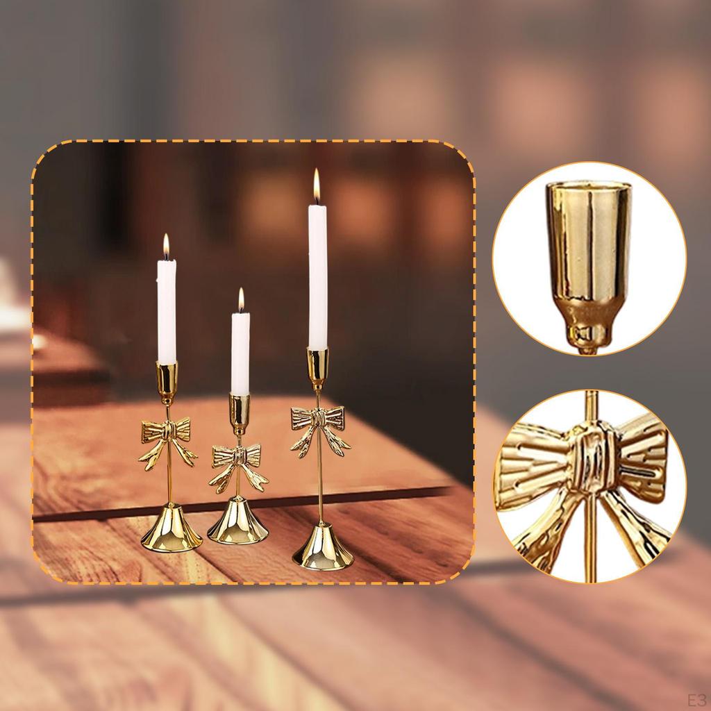 Dekorativer Metall-Kerzenhalter, Kerzenständer, Halter für Kamin, Tisch, Wohnzimmer, Party,